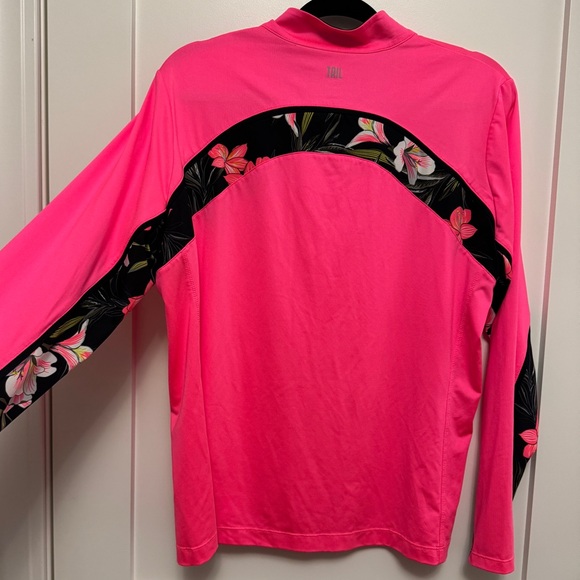 Tail Women's Long Sleeve Pink Top with Floral Design - Picture 3 of 4